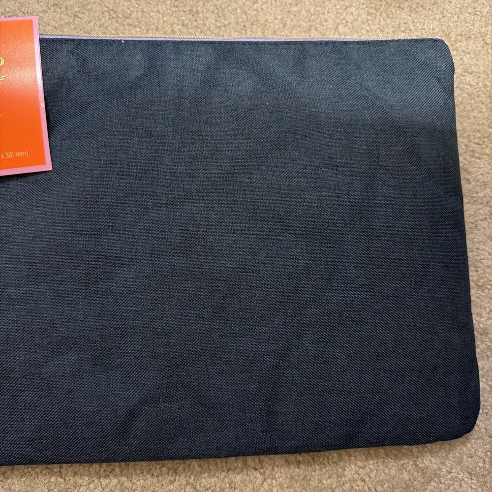 Noted By Post It Laptop Sleeve Dark Blue 10.5 X 15 Inches NWT